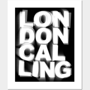 London Calling / Retro Punk Typography Design Posters and Art